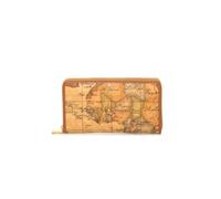 Alviero Martini Portafoglio Donna Pelle Check CW04060000010 Marrone e Oro 2x12x20 cm
