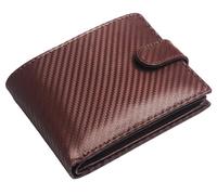 Portafogli Buono Pelle da Uomo Sottile con Blocco RFID in Vera Pelle con Tasca con Cerniera per Monete, Scomparti per Banconote, Porta Carte con Finestra per ID. Portafoglio per Uomo con Confezione