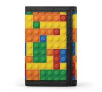 Portafogli colorati a tre ante con porta carte di credito con 8 slot portachiavi finestra per foto per uomini donne, Stile-23, Taglia unica, Per tutte le stagioni