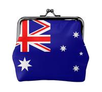 Portafogli con bandiera australiana da donna, portamonete da donna, piccolo portafoglio da donna, adatto per le donne, elegante e personalizzato, nero, taglia unica, Art Deco, Nero , Taglia unica, Art