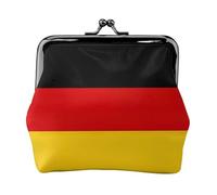 Portafogli con bandiera della Germania da donna, portamonete da donna, piccolo portafoglio da donna, adatto per le donne, elegante e personalizzato, nero, taglia unica, Art Deco, Nero , Taglia unica,