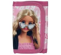 Portafogli con chiusura a strappo Barbie accessorio da borsa porta carte monete banconote per bambini 13 x 8 cm