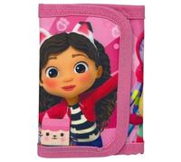 Portafogli con chiusura a strappo Gabby's Dollhouse accessorio da borsa porta carte monete banconote per bambini 13 x 8 cm