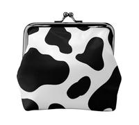 Portafogli con ciondolo a forma di mucca e portamonete versatile, impermeabile, con chiusura a bacio, per chiavi e carte