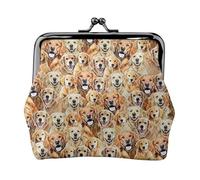 Portafogli con ciondolo con labrador retriever e portamonete versatile, impermeabile, con chiusura a bacio, per chiavi e carte
