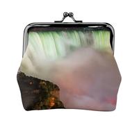 Portafogli con ciondolo e portamonete versatile con stampa delle cascate del Niagara, squisito, impermeabile, con chiusura a bacio, per chiavi e carte