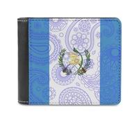 Portafogli con stampa con bandiera del Guatemala, morbida e sottile, con tasca frontale e porta carte di credito, unisex, 11,4 x 8,9 cm, Stile:, Taglia unica