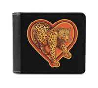 Portafogli con stampa leopardata per gli amanti dei leopardi, con scomparti multipli per carte di credito, per uomini e donne, Stile:, Taglia unica, MHXYZHW