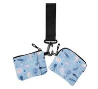 Portafogli da donna con doppio cinturino da polso colorato con mostro dei cartoni animati, minimalista, con cinturino da polso, 2 pezzi, Mostro colorato dei cartoni animati, 1 size, Casual