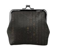 Portafogli da donna con geroglifico dell'antico Egitto, portafogli da donna, portamonete da donna, piccolo portafoglio da donna, piccola borsa per il trucco per borsa, Nero , Taglia unica, Organizer