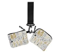 Portafogli da donna con lettere greche antiche custodie per carte di credito piccole custodie per carte di credito portamonete con cerniera tasca portamonete per donne 2 confezioni