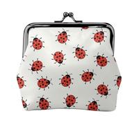 Portafogli da donna con motivo coccinelle infinito maculato, portafogli da donna, portamonete da donna, piccolo portafoglio da donna, piccola borsa per il trucco per borsa, Nero , Taglia unica,
