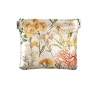 Portafogli da donna in pelle con fiori autunnali e narcisi, in oro rosa, impermeabile, mini portafoglio per donne, ragazzi e ragazze, Narciso Oro Rosa, 4.33"(L) x 3.74"(W) x 0.39"(H), classico