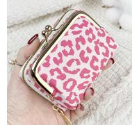 Portafogli da donna in pelle PU corto, con zip e gancio, multifunzionale, alta capacità, porta monete e porta carte di credito, leggero, di moda, moderno, per , casual, regali per il giorno degli inse