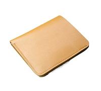 Portafogli da Donna Portafogli da Uomo in Vera Pelle Portafoglio Piccolo Porta Carte di Design di Lusso Portafogli Corti Standard Casual Borsa Porta Soldi Sottile Borsa Minimalista (Color : Yellow)
