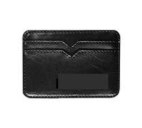 Portafogli da Donna Portafoglio da Uomo Portafoglio Magico in Pelle Piccola con Portamonete Portafoglio da Uomo Mini Borsa per Soldi Porta Carte di Credito Clip Porta Contanti (Colore : Schwarz)