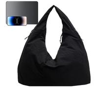 Portafogli da donna Trendy,Grandi borse da donna,Borse a tracolla con manico Borsa a tracolla da donna tinta unita - Borsa a tracolla alla borsa a mano per telefoni cellulari portatili p, Nero