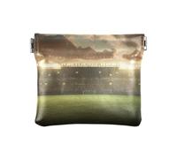 Portafogli da donna vuoto, portamonete da stadio di calcio, piccoli portafogli sottili per donne, Stadio di calcio vuoto, 4.33x3.74In, Stadio di calcio vuoto