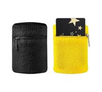 Portafogli da polso con cerniere, comodi braccialetti sportivi per il sudore per uomo e donna, corsa, trekking, fascia per il sudore con tasca con cerniera