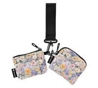 Portafogli da polso doppi colorati e belli con margherite per le donne carino alla moda portafoglio da polso portachiavi con tasca con cerniera per viaggi di lavoro 2 confezioni tarjetero para Credit