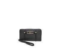 Armani Exchange Polly Classic Metal Logo Wrist Band, Accessory-Travel Wallet da Donna, Nero, Taglia Unica