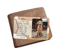 Portafogli fotografico personalizzato con scritta "I Will Carry You with Me Until See You Again", regalo commemorativo per la perdita di animali domestici, regalo commemorativo per cani e gatti (11)