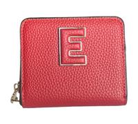 Portafogli Giovanna di Ermanno Scervino in morbida pelle rossa con chiusura a patta e zip. Scomparti multipli perfetti per tenere tutto in ordine con stile. Larghezza di 10,5 cm e altezza di 9 cm.