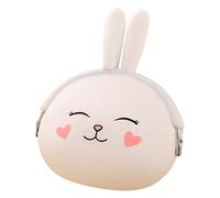 Portafogli grandi per le donne Extra Capacità Cartoon Silicone Coniglio Coniglio Borsa Portachiavi Frizione Ragazze Portafoglio Carino Piccole Borse Auricolare Cavo Borse Sottile Mens Portafogli Under