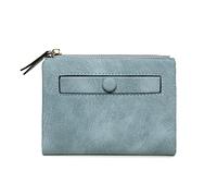 Portafogli in Pelle PU da Donna Lady Porta Carte di Frizione Portamonete retrò Coreano Multifunzionale Smerigliato Femminile Corto (Colore : B) (A)