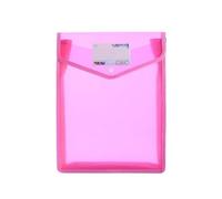 Portafogli in plastica Formato A4/A5 Cartella portadocumenti trasparente impermeabile busta Portadocumenti di espansione con fibbia a scatto(1pcs A4 Pink)