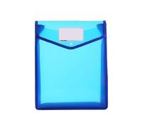 Portafogli in plastica Formato A4/A5 Cartella portadocumenti trasparente impermeabile busta Portadocumenti di espansione con fibbia a scatto(1pcs A5 Blue)