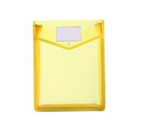 Portafogli in plastica Formato A4/A5 Cartella portadocumenti trasparente impermeabile busta Portadocumenti di espansione con fibbia a scatto(1pcs A5 Yellow)