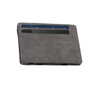 Portafogli magici da uomo - Portafoglio tascabile in pelle PU con fermasoldi magici e portacarte, organizzatore di carte e denaro liquido, portafoglio da uomo, grigio, Se référer au descriptif,