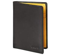 Portafogli Porta carte in pelle da uomo, giallo, SLIM, Minimalista