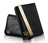 Portafogli Portacarte Slim Vera Pelle Per Uomo e Donna Protezione Rfid Anticlonazione Qualità Italia Gold Purse Omaggio Gold Wallet Milano