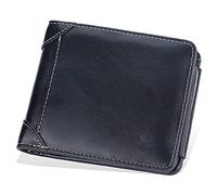 Portafogli， Portafogli uomo， Portafogli for uomo Portafoglio bloccante Portafogli minimalisti da uomo con portafoglio sottile Portafogli da uomo a tre ante in pelle in fibra di carbonio(Schwarz)
