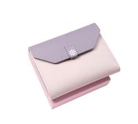 Portafogli Portafoglio Portafoglio da donna nuovo in pelle Mini Daisy Porta carte con cerniera Tasca classica for monete corta con finestra identificativa resistente agli strappi Pratico ( Color : Pur