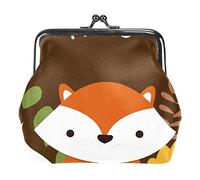 Portafogli portamonete vintage Hello Autumn Fox-01, Come nella foto, Taglia unica, Organizer per borse