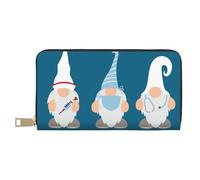 Portafogli sottili in pelle per donne e uomini, per infermiere, dottori, gnomi, portafoglio per donne e uomini, con cerniera