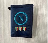 Portafogli Ssc Napoli Enzo Castellano Blu Ricamato Nylon Scudetto