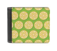 Portafogli stampati con aroma di limone, portafoglio bifold con scomparti multipli per carte di credito, per uomini e donne, Stile:, Taglia unica, MHXYZHW