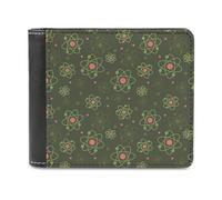 Portafogli stampati con motivo Atomi, portafoglio bifold con scomparti multipli per carte di credito, per uomini e donne, Stile:, Taglia unica, MHXYZHW
