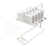 Portafogli Transfer per Unghie - Set da 16 Pezzi in Custodia Portatile Stampata in 3D con Base | Scatola Trasparente per Pellicole da Trasferimento Unghie,per Salone Casa Viaggio Matrimonio Sposa Este