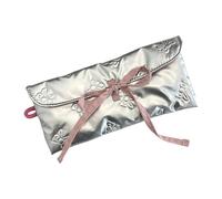 Portafogli Trapuntati Fiocchi Portamonete Semplice Cambiamento Trucco Sacchetto di Immagazzinaggio Portatile Astucci Fiocchi Cambiare Portafoglio Astuccio Semplice Stoccaggio, A, Bellezza di massa