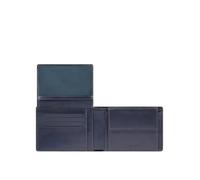 Portafogli uomo con porta documenti, portamonete e porta carte di credito Piquadro Philip, blu - Tabella Colori: Blu