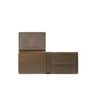 Portafogli uomo in pelle completo Piquadro Harper, verde-moro - Tabella Colori: Verde