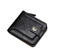 Portafogli Uomo Pelle, Portafoglio Uomo Piccolo Bifold Elegante Portamonete Tascabile Portamonete Integrato Modello Compatto in Pelle Vera Design Classica Portafoglio Uomo Slim Piccolo per Viaggi