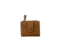 Pinko Portafoglio Donna in Pelle, 103610 A0F1 C83Q brown, Multi-scomparto con Portamonete, 9,5 x 9 x 3 cm