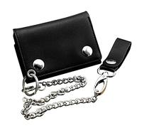 Portafoglio a Catena da Uomo Portafoglio da uomo in pelle for camion bici con clip da cintura a catena lunga