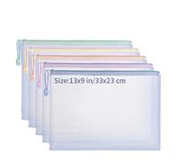 Portafoglio a catena, Portafogli con cerniera in rete trasparente for documenti A4/A5 in confezioni da 5,10,20(A4 5PCs)